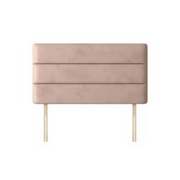 Cornell - Super King Size - Lined Headboard - Pink - Velvet - 6ft - Happy Beds - thumbnail 1
