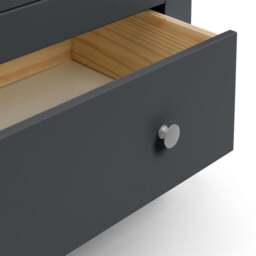 Radley - 2 Door Combination Wardrobe - Grey - Wooden - Happy Beds - thumbnail 6
