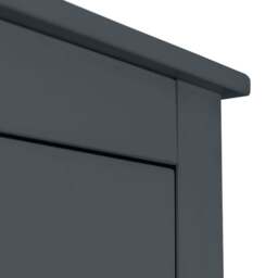 Radley - 2 Door Combination Wardrobe - Grey - Wooden - Happy Beds - thumbnail 5