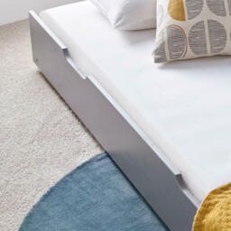 Tyler - Single - Guest Bed Trundle - Grey - Wooden - 3ft - Happy Beds - thumbnail 3