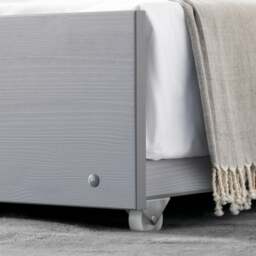 Tyler - Single - Guest Bed Trundle - Grey - Wooden - 3ft - Happy Beds - thumbnail 4