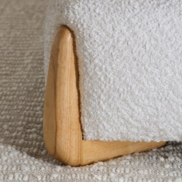 Amalfi - King Size - Low Footend Bed - White - Fabric - 5ft - thumbnail 6