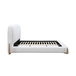 Amalfi - King Size - Low Footend Bed - White - Fabric - 5ft - thumbnail 8