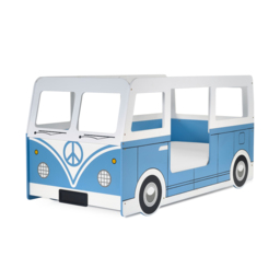 Campervan - Single - Themed Kids Bed - Light Blue/White - Wooden - 3ft - Happy Beds - thumbnail 8