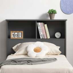 Easton - Single - Bookcase Bed - Grey - Wooden - 3ft - Happy Beds - thumbnail 2