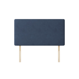 Cornell - Small Double - Plain Headboard - Dark Blue - Fabric - 4ft - Happy Beds - thumbnail 1