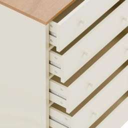 Coxmoor 5-Drawer Chest of Drawers - Oak - Wooden - Happy Beds - thumbnail 5