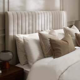 Tiana - Super King Size - Ottoman Storage Bed - Natural - Fabric - 6ft - thumbnail 5