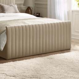 Tiana - Super King Size - Ottoman Storage Bed - Natural - Fabric - 6ft - thumbnail 7