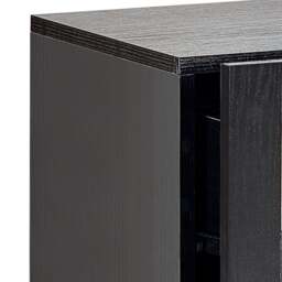 Padstow - 2 Drawer Bedside Table - Black - Wooden/Rattan - Happy Beds - thumbnail 8