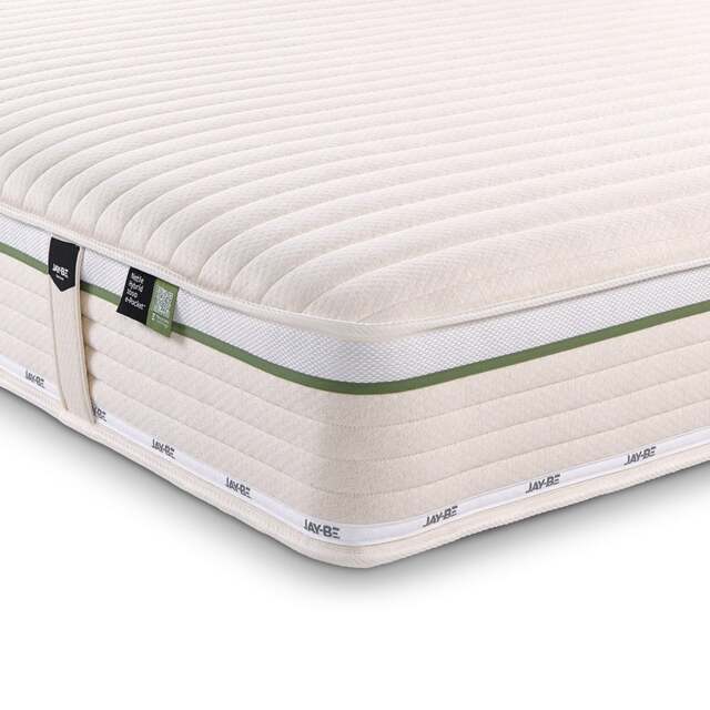 Jay-Be - Double - Natural All Season Nettle Hybrid 2000 e - Pocket Pocket Spring Mattress - Fabric - Vacuum Packed - 4ft6 - image 1