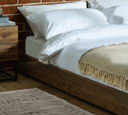 Marston – Double – Platform Bed – Rustic– Wooden – 4ft6 - Happy Beds - thumbnail 5