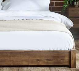 Marston – Double – Platform Bed – Rustic– Wooden – 4ft6 - Happy Beds - thumbnail 4