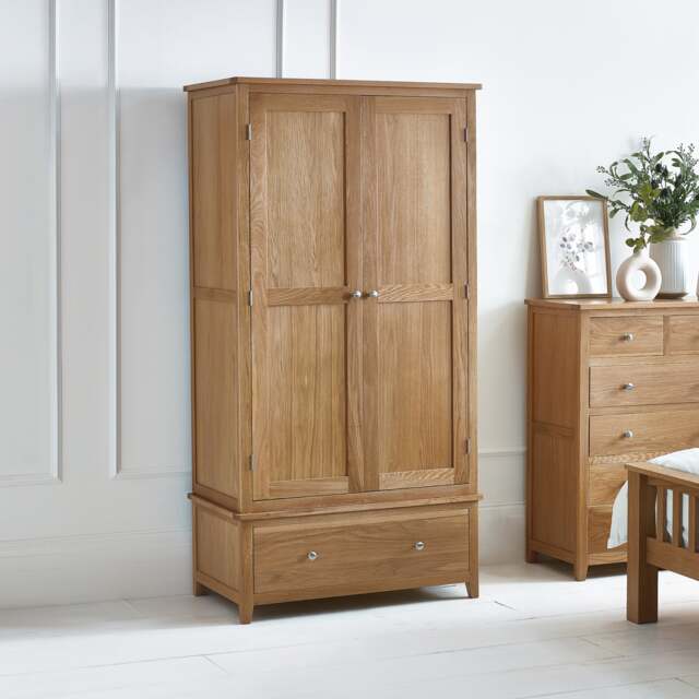 Mallory - Combination Wardrobe - Oak - Wood - image 1