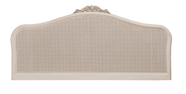 Ivory - Super King Size - Rattan Headboard - Ivory - 6ft - Willis & Gambier - Happy Beds