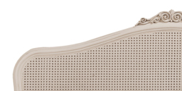 Ivory - Super King Size - Rattan Headboard - Ivory - 6ft - Willis & Gambier - Happy Beds - thumbnail 2