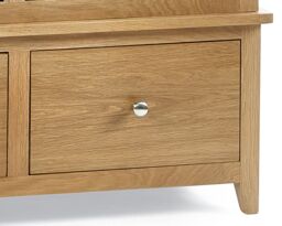 Mallory - 3 Door Wardrobe - Oak - Wood - thumbnail 7