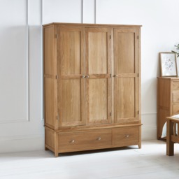 Mallory - 3 Door Wardrobe - Oak - Wood