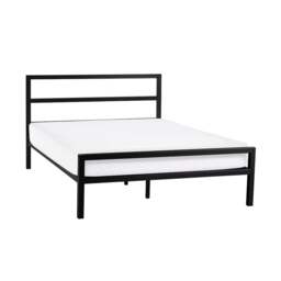 Soto - Single - Low Foot-End Metal Bed - Satin Black - Metal - 3ft - Happy Beds - thumbnail 8