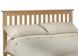 Salerno King Size Oak Finish Wooden Bed Frame - Low Foot End - 5ft - Happy Beds - thumbnail 4