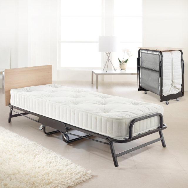 Jay-Be Small Single - Crown Premier Folding Guest Bed with Deep Sprung Mattress - 2ft6 - Happy Beds - image 1