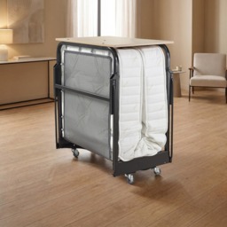 Jay-Be Small Single - Crown Premier Folding Guest Bed with Deep Sprung Mattress - 2ft6 - Happy Beds - thumbnail 2