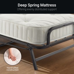 Jay-Be Small Single - Crown Premier Folding Guest Bed with Deep Sprung Mattress - 2ft6 - Happy Beds - thumbnail 6