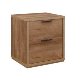 Stockwell - Rustic 3 Drawer Bedside Table - Oak - Wooden - Happy Beds - thumbnail 3