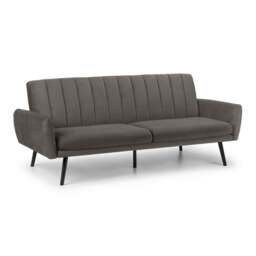 Afina - 2 Seater Sofa Bed - Grey - Velvet - Happy Beds - thumbnail 7