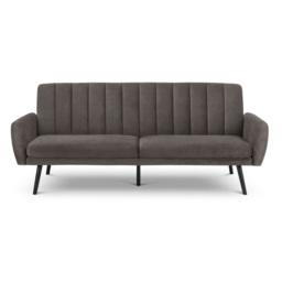Afina - 2 Seater Sofa Bed - Grey - Velvet - Happy Beds - thumbnail 8
