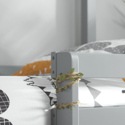 Adventure - Single - Kids House Style Bunk Bed - Grey - Wooden - 3ft - Happy Beds - thumbnail 7