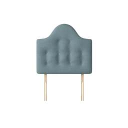 Victor - Small Double - Buttoned Headboard - Duck Egg Blue - Fabric - 4ft - Happy Beds - thumbnail 3