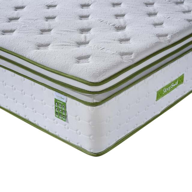 leepSoul Space - Double - 4000 Pocket Spring Orthopaedic Mattress - Foam/Fabric - Vacuum Packed - 4ft6 - image 1