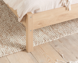 Croxley - King Size - Bed Frame - Oak - Rattan Wood - 5ft - Happy Beds - thumbnail 5
