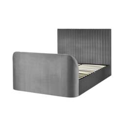 Croft - Super King Size - TV Bed with Storage Compartment - Dark Grey - Velvet - 6ft - Happy Beds - thumbnail 8