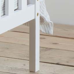 Oxford - Double - Low Foot End Bed - White - Wooden - 4ft6 - Happy Beds - thumbnail 7
