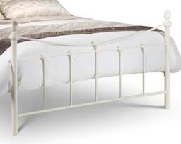 Rebecca - Single - Metal Bed - White - Metal - 3ft - Happy Beds - thumbnail 4