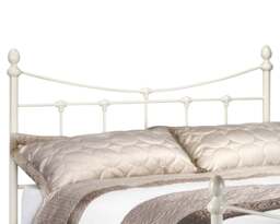 Rebecca - Single - Metal Bed - White - Metal - 3ft - Happy Beds - thumbnail 3