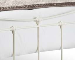 Rebecca - Single - Metal Bed - White - Metal - 3ft - Happy Beds - thumbnail 6