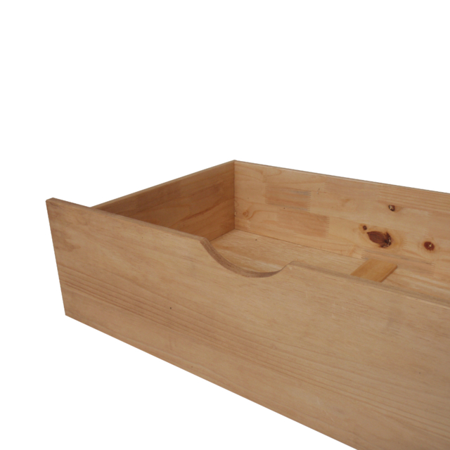 Pair Of Underbed Storage Drawers - Waxed Pine - Wooden - Happy Beds - image 1