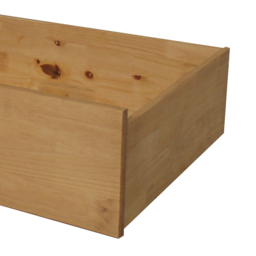 Pair Of Underbed Storage Drawers - Waxed Pine - Wooden - Happy Beds - thumbnail 5