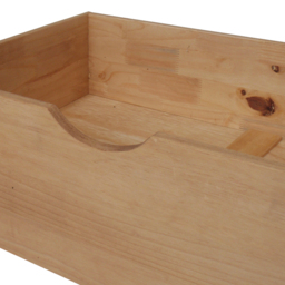 Pair Of Underbed Storage Drawers - Waxed Pine - Wooden - Happy Beds - thumbnail 6