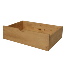 Pair Of Underbed Storage Drawers - Waxed Pine - Wooden - Happy Beds - thumbnail 3