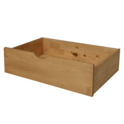 Pair Of Underbed Storage Drawers - Waxed Pine - Wooden - Happy Beds - thumbnail 2