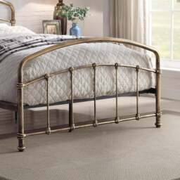 Mostyn - Double - Decorate Metal Bed - Antique Bronze - Metal - 4ft6 - Happy Beds - thumbnail 6