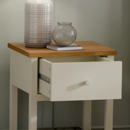 Coxmoor 1-Drawer Bedside Table - Oak - Wooden - Happy Beds - thumbnail 4