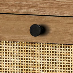 Padstow - 6 Drawer Chest - Oak - Wooden/Rattan - Happy Beds - thumbnail 6