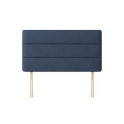 Cornell - Small Double - Lined Headboard - Dark Blue - Fabric - 4ft - Happy Beds - thumbnail 1