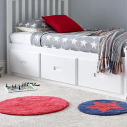 Quest - Single - Storage Bed 3 Drawers - White - Wooden - 3ft - Happy Beds - thumbnail 4