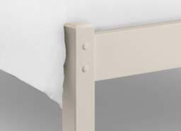 Barcelona - King Size - White Finish Solid Pine Wooden Bed Frame - King - Happy Beds - thumbnail 8